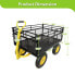 Фото #3 товара Sturdy Garden Cart 1400 LBS Load Capacity, Steel Mesh Bed