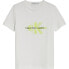 ფოტო #1 პროდუქტის CALVIN KLEIN JEANS Perforated Glow Monogram short sleeve T-shirt