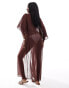 Фото #3 товара Threadbare maxi beach cover up in chocolate brown