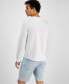 Фото #2 товара Men's Regular-Fit Ribbed-Knit Long-Sleeve T-Shirt, Created for Macy's