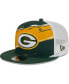 ფოტო #1 პროდუქტის Men's Green Green Bay Packers Tear Trucker 9FIFTY Snapback Hat