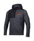 Фото #2 товара Men's Black Maryland Terrapins Survivor Fleece Hoodie Quarter-Zip Jacket