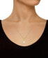 Фото #3 товара Macy's opal (1/2 ct. t.w.) and Diamond Accent Pendant Necklace in 14K White Gold or 14K Yellow Gold