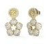 Фото #1 товара Beautiful gold plated earrings with Shining Winter flower JUBE04471JWYGT/U