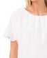 Фото #3 товара Women's Short Sleeve Drop Shoulder Wide Scoop Neck Blouse