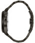 ფოტო #2 პროდუქტის Men's Automatic Gunmetal Stainless Steel Bracelet Watch 46mm 98A179