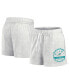 Фото #1 товара Women's Oatmeal Miami Dolphins vintage-like Badge Shorts