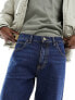 Фото #9 товара Lee Oscar relaxed tapered fit jeans in blue nostalgia dark wash