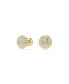 White, Gold-Tone Meteora Stud Earrings