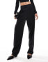 Фото #8 товара ASOS DESIGN Tall tab detail straight leg tailored trouser in black