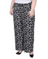 ფოტო #3 პროდუქტის Plus Size Wide Leg Pull On Pants