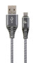 Фото #4 товара Кабель для зарядки USB A - USB C Gembird CC-USB2B-AMCM-1M-WB2 1.8 м - 480 Mбит/с Серый - Белый