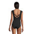 ფოტო #5 პროდუქტის Women's D-Cup Chlorine Resistant Tummy Control Cap Sleeve X-Back One Piece Swimsuit