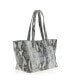 Rive Gauche Tote Leather (Grey Snake Wash Print)