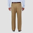 Фото #2 товара Haggar Men's Big & Tall PNIK Classic Fit Pleat Front Casual Pants - British