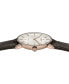 ფოტო #3 პროდუქტის Men's Swiss Automatic DiaMaster Thinline Brown Leather Strap Watch 41mm