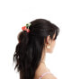 ASOS DESIGN hair clip claw with cherry detail in multi - фото #4