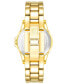 ფოტო #3 პროდუქტის Women's Quartz Gold-Tone Alloy Bracelet Watch, 30mm