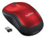 Фото #10 товара Logitech Wireless Mouse M185 - Ambidextrous - Optical - RF Wireless - 1000 DPI - Black - Red
