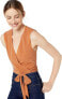 Фото #3 товара BCBGeneration Women's 247512 Surplice Wrap Tie Bodysuit Size XS