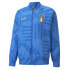 Фото #1 товара Puma Figc Home Prematch Full Zip Soccer Jacket Mens Blue Casual Athletic Outerwe