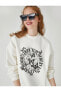 Фото #1 товара Kadın Ekru Sweatshirt 3WAL10475IK