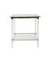 Фото #1 товара Ultra-Modern Tempered Glass Accent End Table Acrylic, Iron, Clear