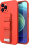 Hurtel ETUI Rope Case silikonowe etui ze smyczą torebka smycz pasek do Xiaomi Poco M4 Pro 5G czerwony CASE