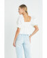 ფოტო #3 პროდუქტის Women's Scallop Top