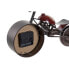 Фото #2 товара Настольные часы Home ESPRIT Красный Металл Стеклянный Деревянный MDF Мотоцикл Vintage 32,5 x 10 x 18 cm