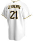 Фото #3 товара Men's Roberto Clemente White Pittsburgh Pirates Home Replica Player Name Jersey