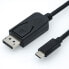 Фото #3 товара Разъем DisplayPort - USB Type-C ROLINE 2 м - 3840 x 2160 пикселей - мужской - мужской