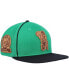 Фото #1 товара Men's Kelly Green, Black Boston Celtics Heritage Leather Patch Snapback Hat