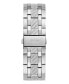Фото #3 товара Часы и аксессуары Guess мужские аналоговые наручные часы из стали с серебристым циферблатом 44 мм