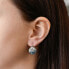 Silver Crystal Earrings 31176.3 Ice Blue