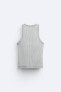 Ribbed tank top