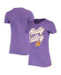 ფოტო #2 პროდუქტის Women's Heathered Purple Phoenix Suns Rally the Valley Davis T-shirt