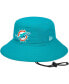 Фото #1 товара Men's Aqua Miami Dolphins Main Bucket Hat