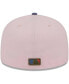Men's Pink, Blue New York Yankees Olive Undervisor 59FIFTY Fitted Hat