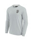 Фото #3 товара Men's and Women's Gray San Francisco Giants Super Soft Long Sleeve T-shirt
