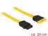 Фото #4 товара Delock 83949 - 0.2 m - SATA III - SATA 7-pin - SATA 7-pin - Male/Female - Yellow