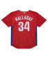 Men's Roy Halladay Red Distressed Philadelphia Phillies Cooperstown Collection 2010 Batting Practice Jersey