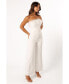 ფოტო #3 პროდუქტის Women's Louise Feather Trim Jumpsuit