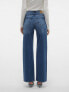 Фото #2 товара Vero Moda Tessa wide leg jeans in medium blue denim