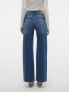 Фото #3 товара Vero Moda Tessa wide leg jeans in medium blue denim