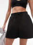 Фото #1 товара Topshop jogger short in black