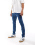 BOSS Orange delaware slim denim jeans in midwash blue