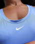 Nike Training One Dri-Fit slim tank in blue