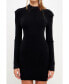 Фото #2 товара Women's High Neck Knit Dress