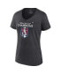 Women's Heathered Charcoal Colorado Avalanche 2022 Stanley Cup Champions Plus Size Locker Room T-shirt